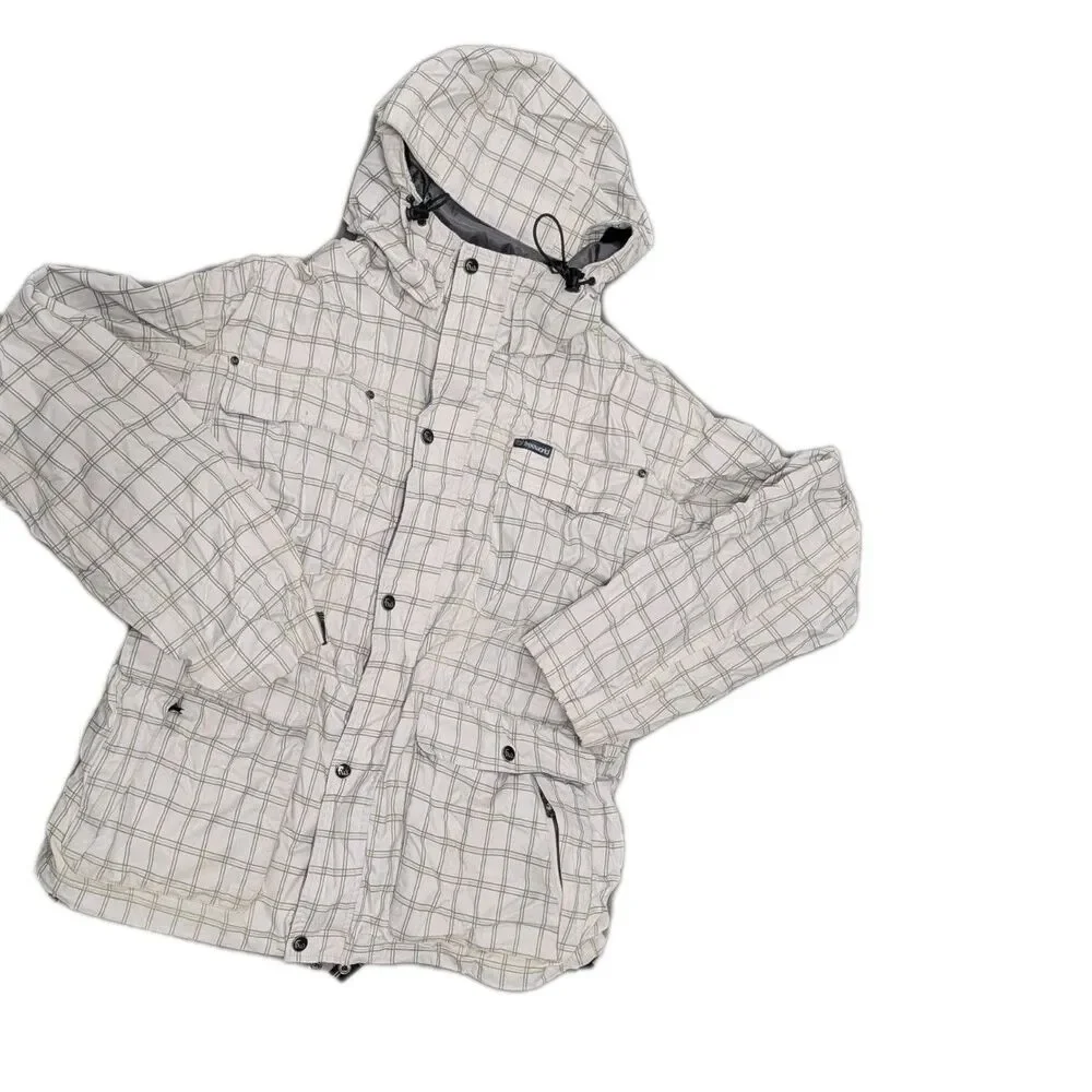 Freeworld 10,000 Mm Technical Outerwear Ski Snowboard Jacket Green Plaid‎ XL
